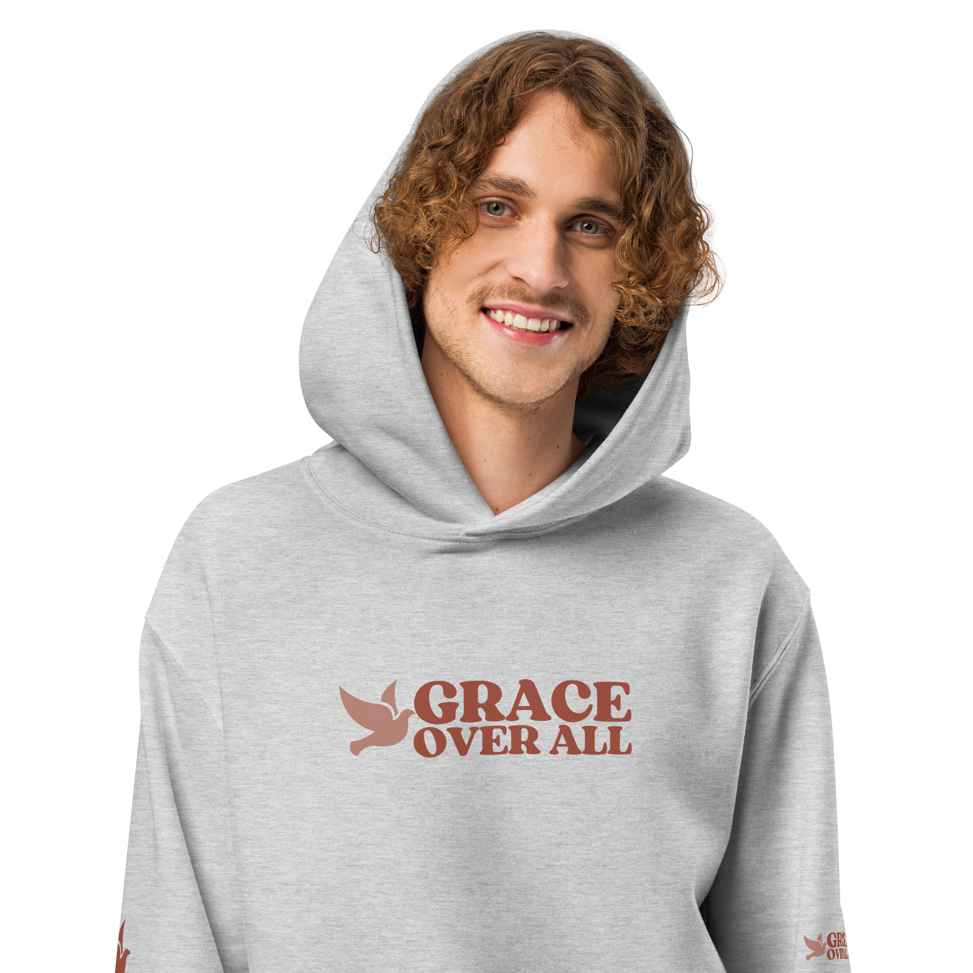 Grace Over All® — Signature Dove — Heavyweight Hoodie